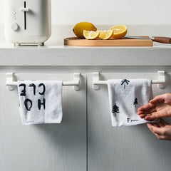 Over Cabinet Door Towel Hanging Rack Kitchen Bathroom Shelf