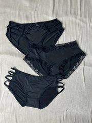 3pcs Stretchy Intimates Panties Breathable Solid Briefs Women's Lingerie