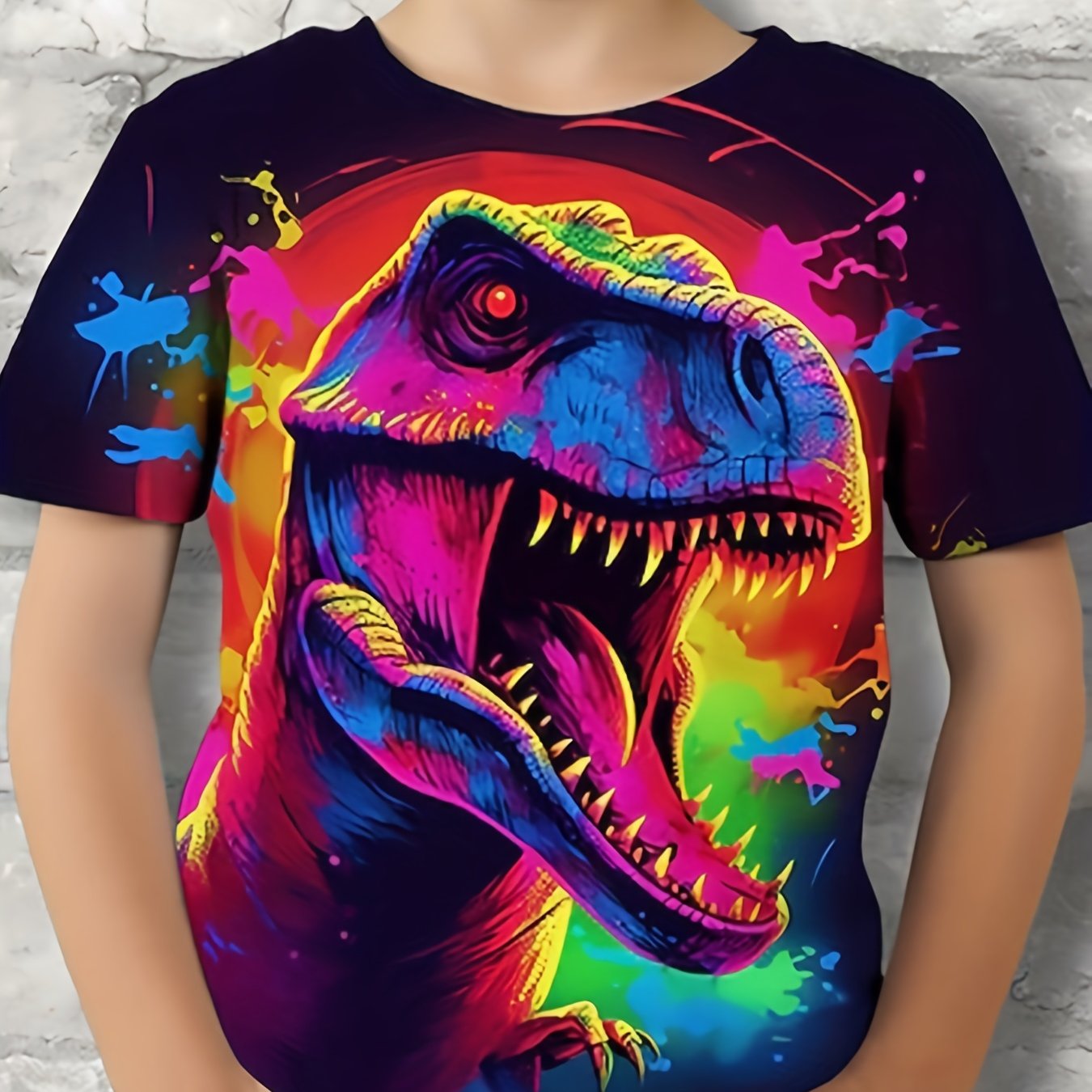 3D Dinosaur T Shirt for Boys - Perfect for Summer Outings