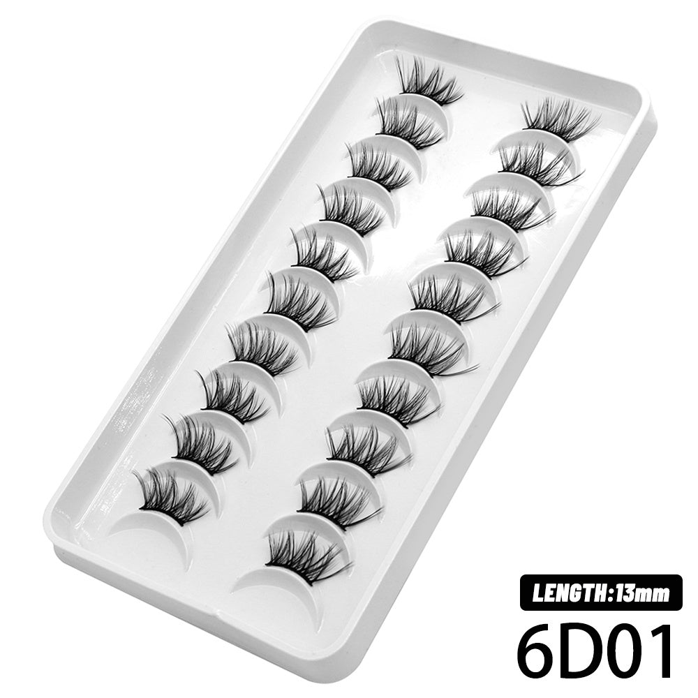 10 Pairs Natural Half Eye False Eyelashes Long Makeup 3D Eyelashes Extension