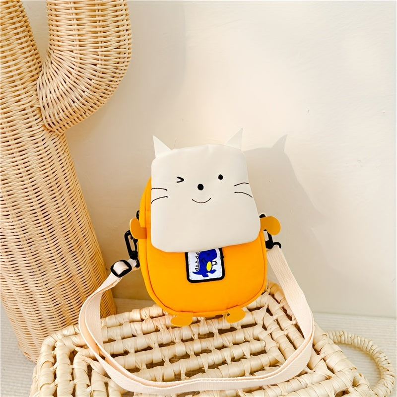 Cartoon Animal Canvas Shoulder Bag Messenger Bag Coin Purse Gift For Kids