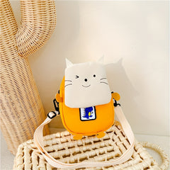 Cartoon Animal Canvas Shoulder Bag Messenger Bag Coin Purse Gift For Kids