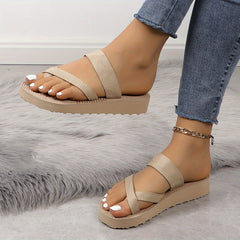 Women's Solid Summer Thong Sandals