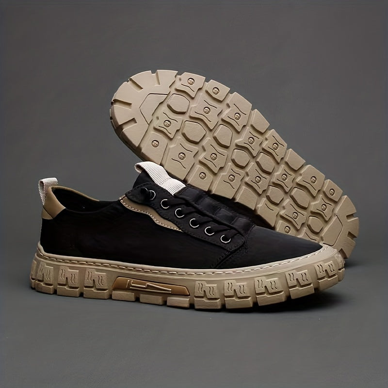 Men's Lace up Skate Shoes Good Grip Canvas Sneakers