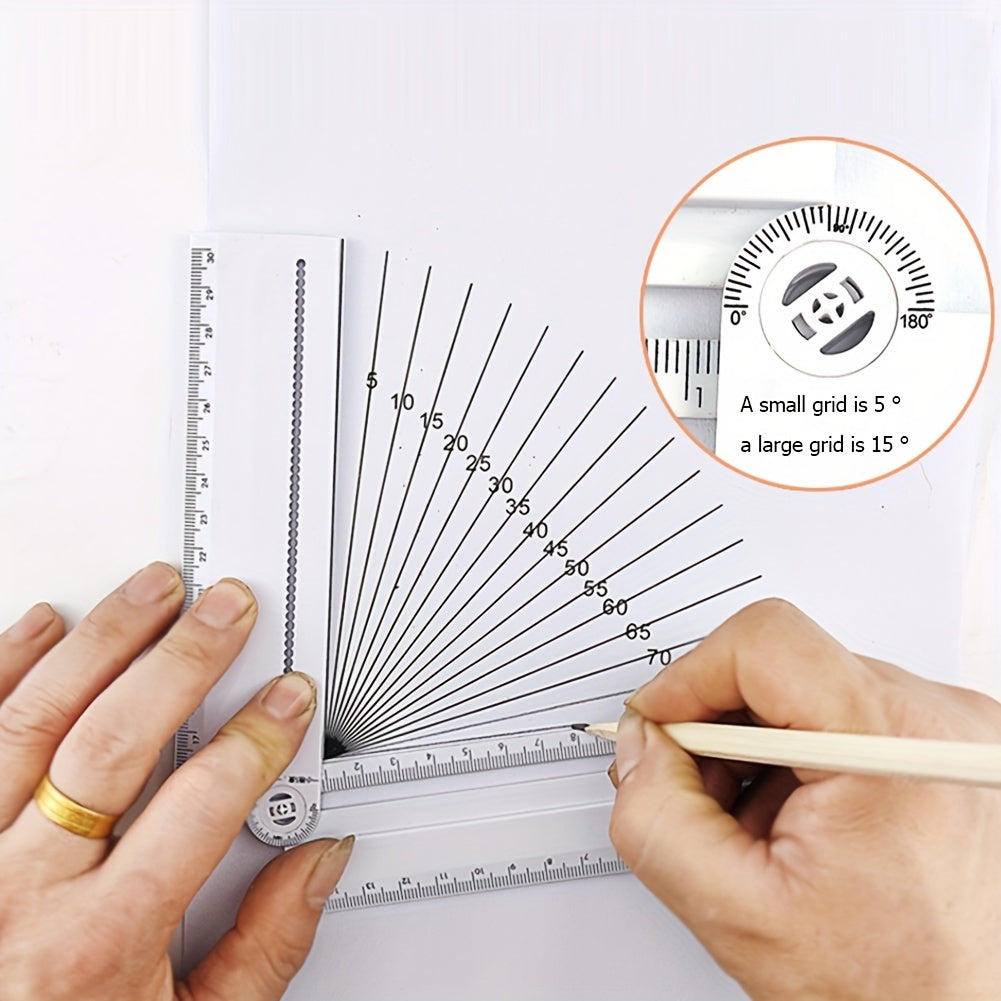 Geometric Drawing Ruler Multifunctional Line Circular Template