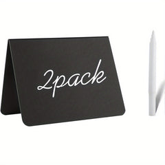 Mini Chalkboard With Chalk for Food Party Buffet Table Sign Wedding Bakery