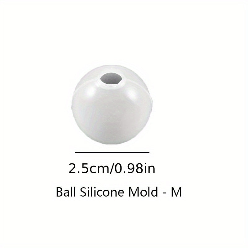 1pc Seamless 3D Sphere Resin Molds Large Round Ball Epoxy Resin Molds