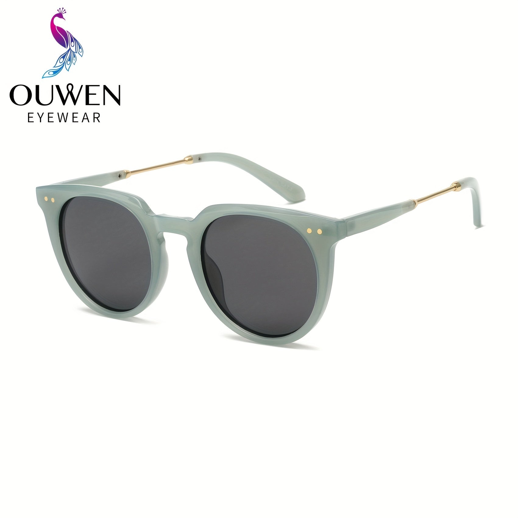 Retro Round Frame Men's Polarized Sunglasses UV Protection Sports Sunglasses