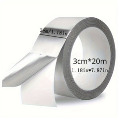 1pc HVAC Waterproof Fireproof Aluminum Foil Tape Strong Adhesive Tape