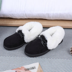 Women's Thermal Fleece Lined Loafer Shoes Slip On Footwear