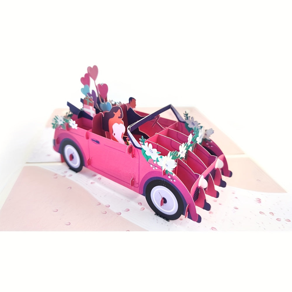 3D Pop Up Romantic Wedding Greeting Card Bridal Shower Card or Engagement Card