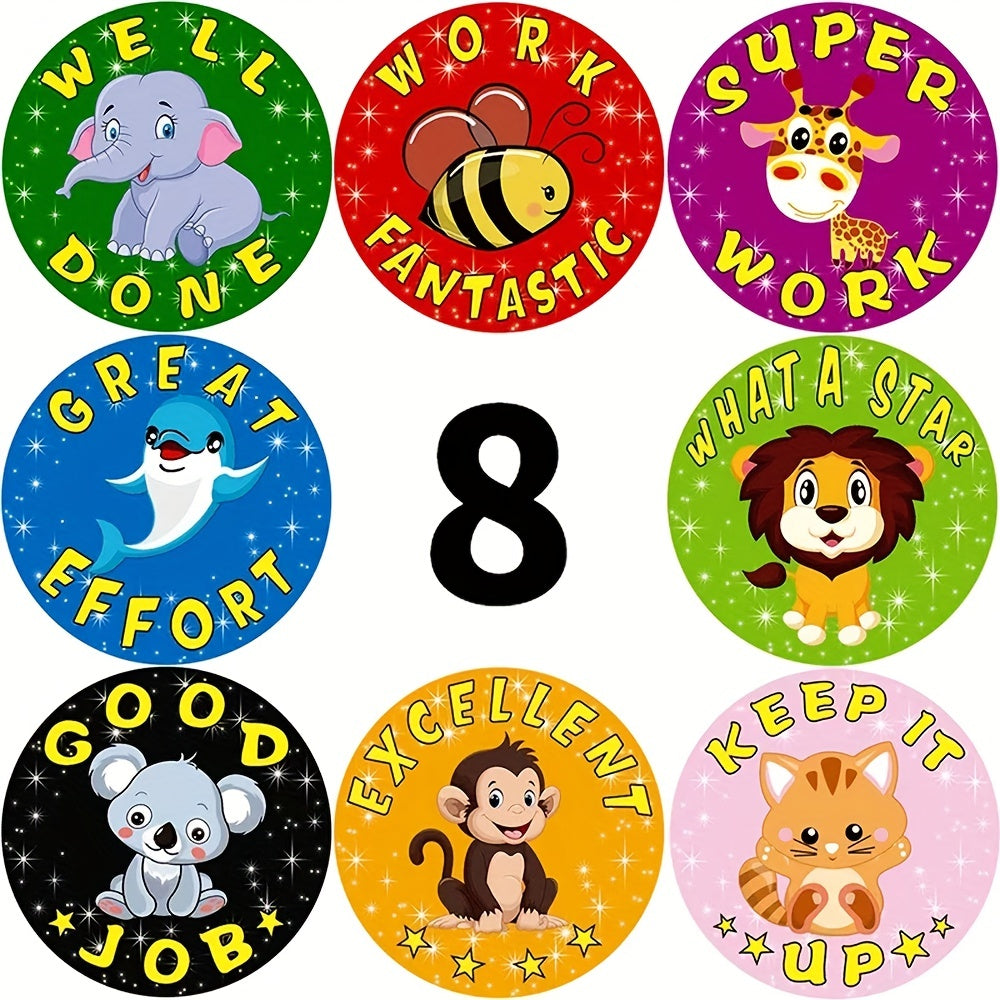 500pcs Cartoon Anime Stickers Teacher Rewards Student Encouragement Kids' Toys