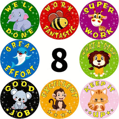 500pcs Cartoon Anime Stickers Teacher Rewards Student Encouragement Kids' Toys