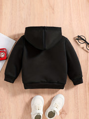 Boys Rich Bear Print Hoodie Sweatshirt