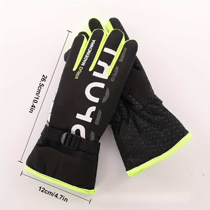 Winter Large Gloves Thicken Warm Keeping Gloves Outdoor Climbing Skiing Gloves