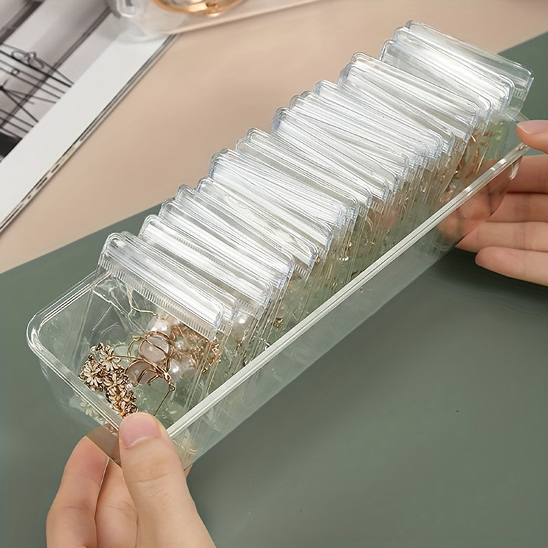 30pcs Clear Plastic Jewelry Box and Storage Bag