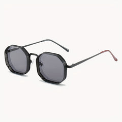 Men's Steampunk Polygon Sunglasses for Street Photography