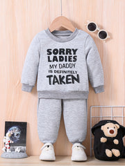 Infant Baby Trousers Long Sleeve Sweatshirt Set