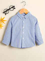 Boys Striped Shirt Long Sleeve Button Down Casual Kids Clothes