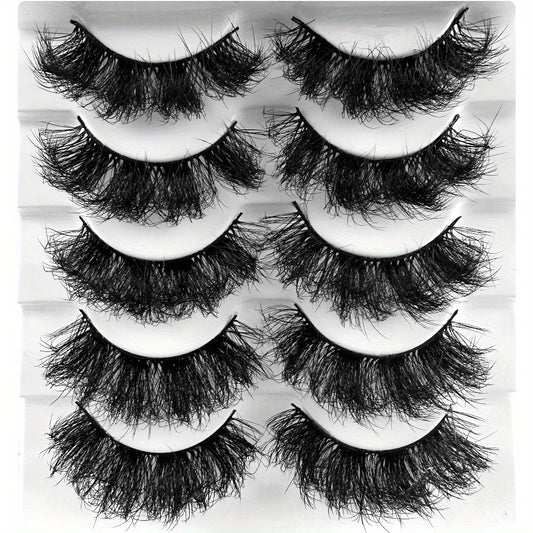 8D Fluffy Curling False Eyelashes Cross High Faux Mink Hair Eyelashes