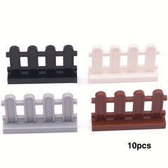 10pcs Wooden Building Blocks Set for Animal Scenes & Farm Toy Sets