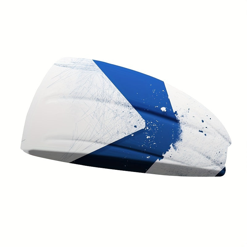 Men's Printed Knit Sports Headband - Sweatband Yoga & Cross Neckband