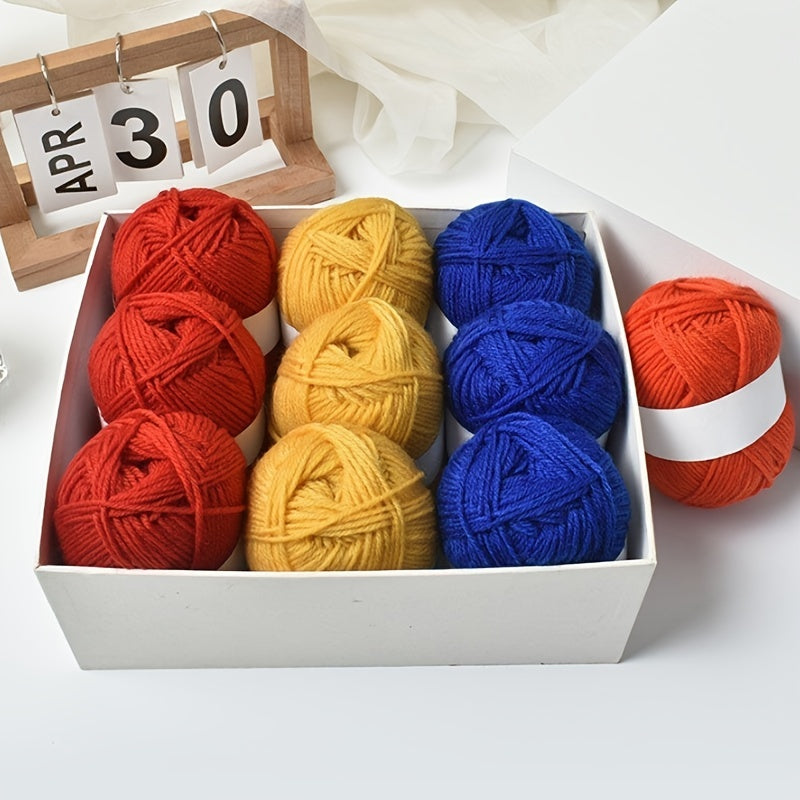 10pcs 4 Strand Soft Comfortable Yarn for Crocheting & Knitting 50g/pc