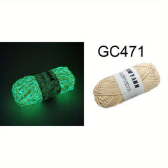 50g Luminous Yarn Glow In The Dark Cotton Yarn for Knitting