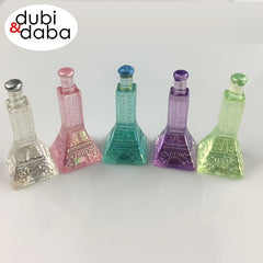 Set of 5 Mini Iron Tower Shaped Bottles Resin Ornaments