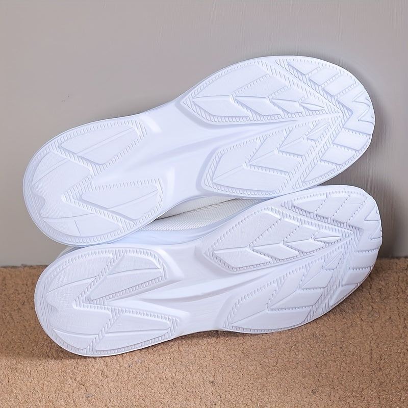 Women's Floral Embroidered Sock Sneakers Lace Up Low Top Sports Shoes