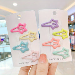 10pcs Luminous Hair Clips Decorative Accessories for Girls