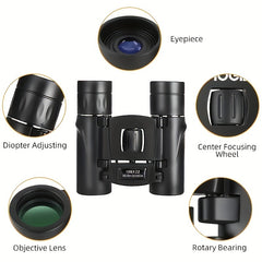 Compact High Power Binoculars Waterproof for Camping and Tourism