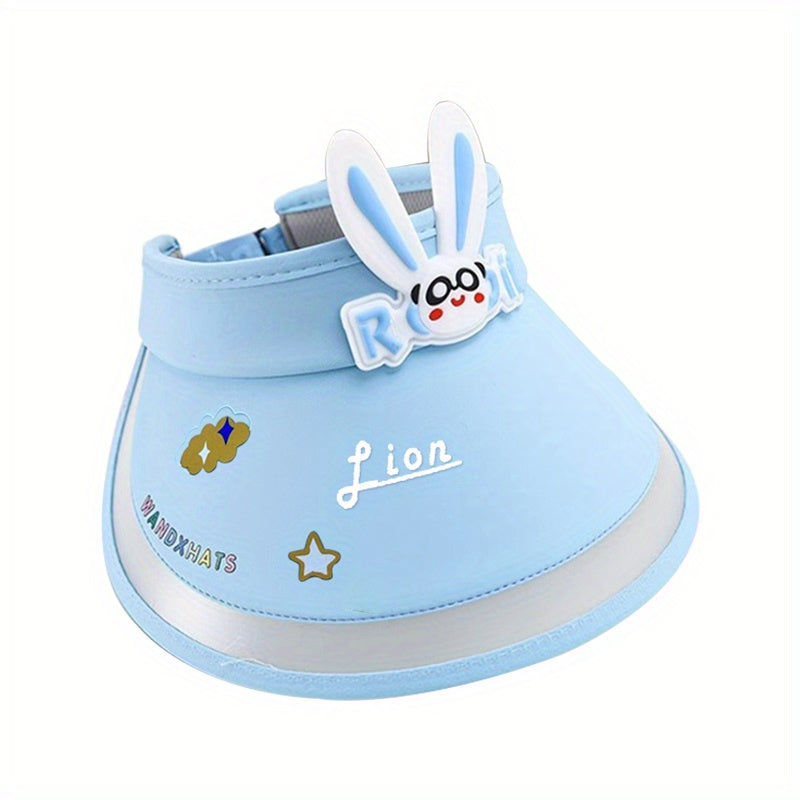Kids Sun Protection Hat Summer UV Baby Sunshade Breathable Girls Cartoon Sun Hat