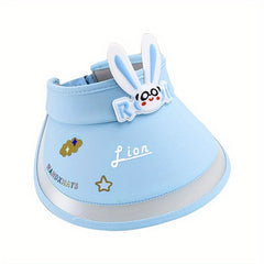 Kids Sun Protection Hat Summer UV Baby Sunshade Breathable Girls Cartoon Sun Hat