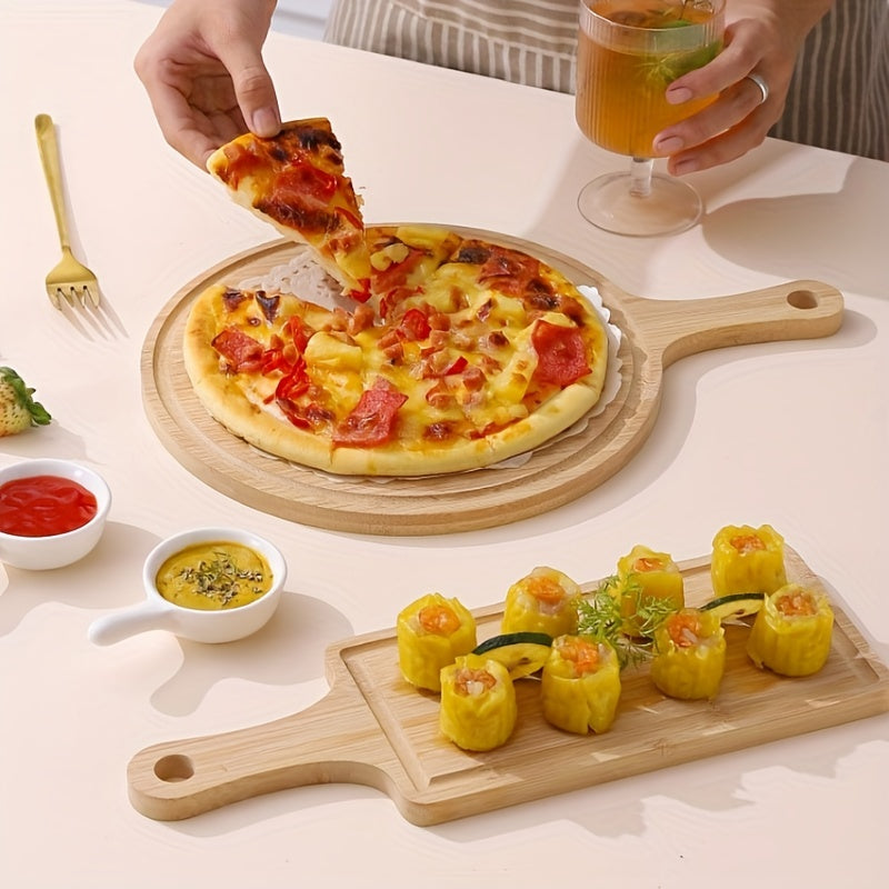Bamboo Cutting Board Set for Meat, Pizza, Bread