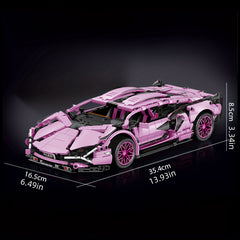 1280pcs Sports Car Building Blocks 1 14 Classic Racing High Difficult Assembly