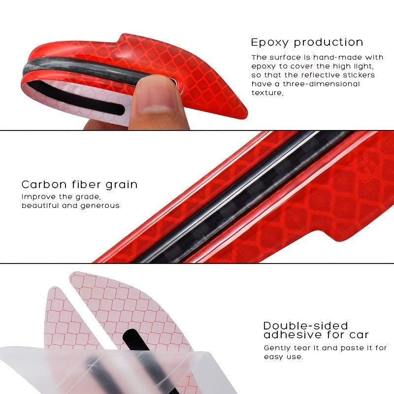 Reflective Side Mirror Stickers for Enhanced Car Safety & Style