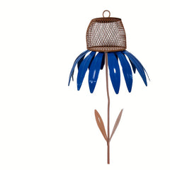 Metal Flower Bird Feeder Stake For Outdoor Garden