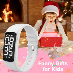 Smart Fitness Watch for Teenagers - Digital Alarm Stopwatch Pedometer