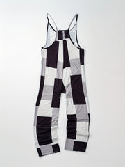 Print Sleeveless Jumpsuit Spaghetti Strap Pocket Front Jumpsuit