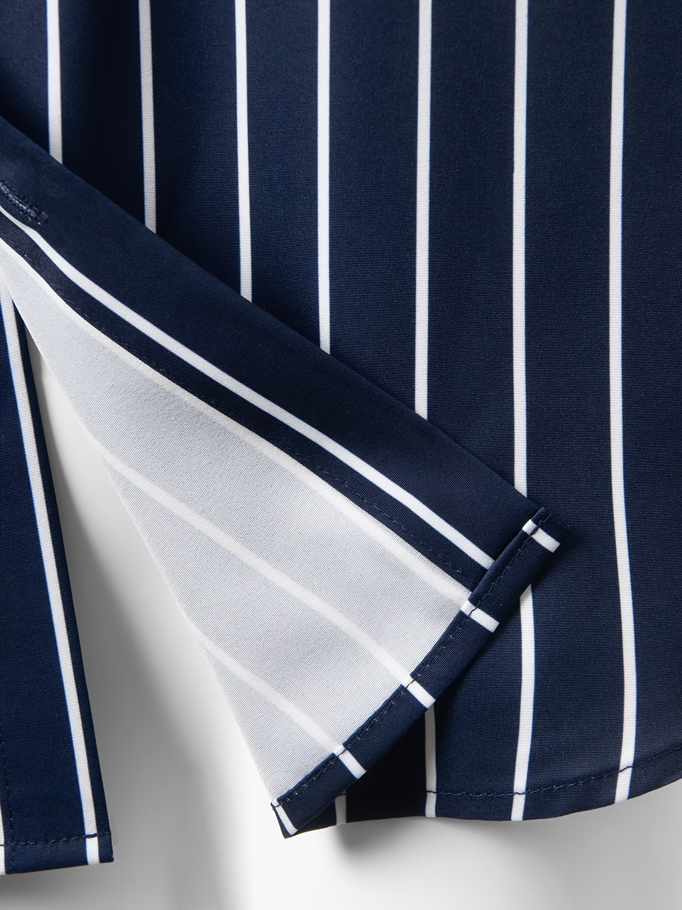 Stripe Pattern Men's Long Sleeve Shirt For Summer Autumn