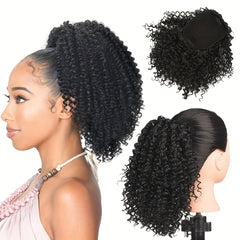 Kinky Curly Hair Extensions Drawstring Ponytail