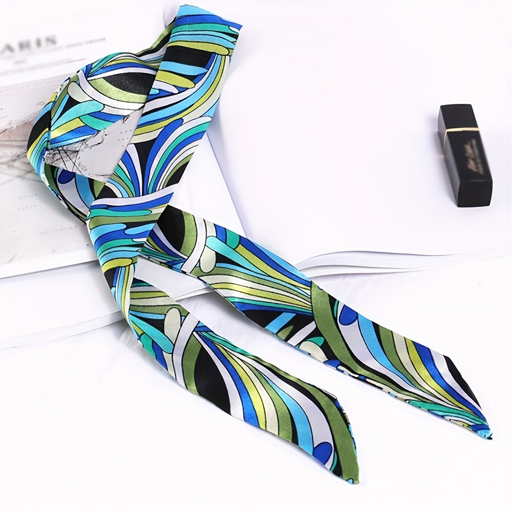 4pcs Skinny Scarf & Hair Tie Set for Women