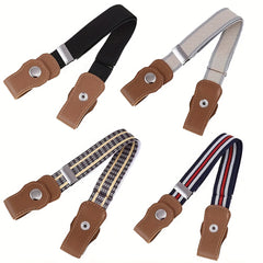 Kids Adjustable Elastic Belt Buckle Stretch Belt Decorative Accessories