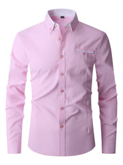 Men's Classic Button Up Shirt for Business Occasion