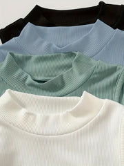 4 Pack Mock Neck Sleeveless Top for Summer Women