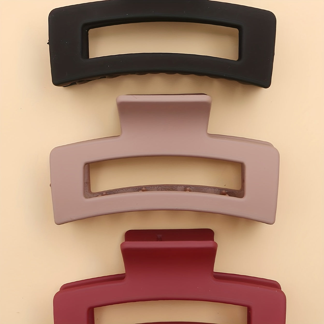 3pcs Multicolor Square Hair Clip Headwear for Girls Kids