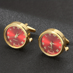 Men's Watch Cufflinks Rotating Clock Cufflinks Romantic Clothing Shirt Cufflinks
