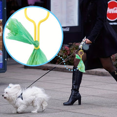 2pcs Dog Poop Scooper, Portable Pet Waste Bag Holder