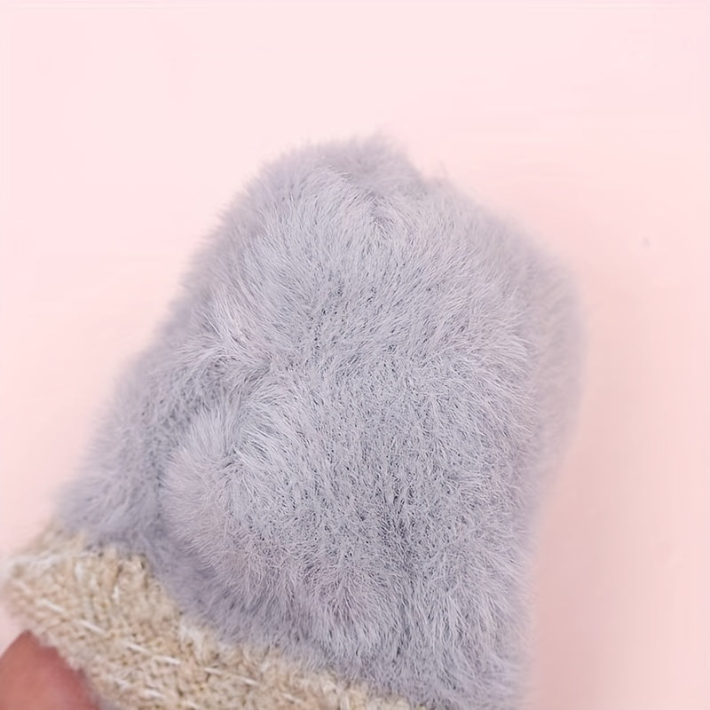 Winter Warm Cartoon Knitted Gloves